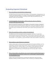 Evaluating Argument Jefferson Docx Evaluating Argument Worksheet 1