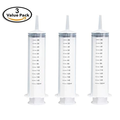 Buy 6 Pack 150ml Syringes Large Plastic Garden Indutrial Syringe