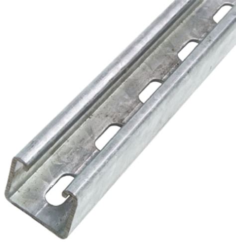 P1000t Unistrut Unistrut 41 X 41mm Slotted Galvanised Steel Strut 3m