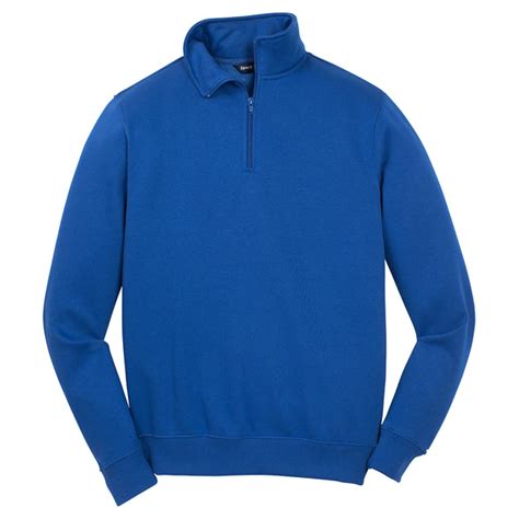Sport Tek Mens True Royal 14 Zip Sweatshirt