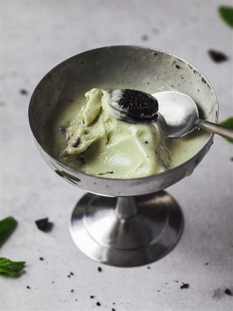 Mint Oreo Healthier Vegan Ice Cream Baking Me Healthy