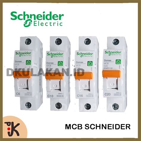 Jual Mcb Schneider Phase A A A A Miniature Circuit Breaker