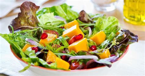 Ensalada De Mango Con Lechuga Y Granada Receta Baja En Calorías