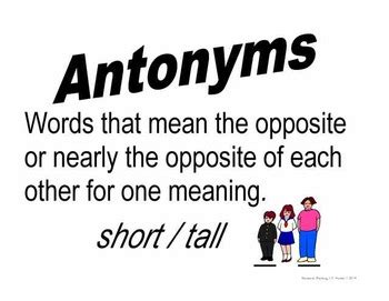 Antonyms--Standard Practice by Teaching SMART | TPT