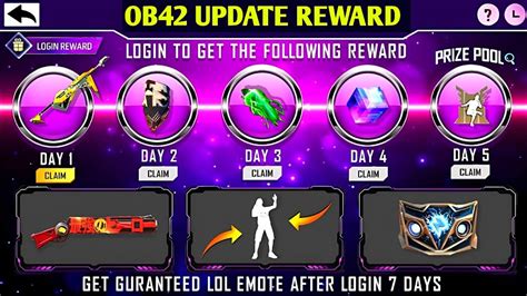 OB42 UPDATE FREE REWARD OB42 UPDATE FREE FIRE OB 42 UPDATE CHANGE