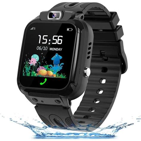 GPS Enfant Tracker Montre Connectée Enfant Fille Garçon Montre