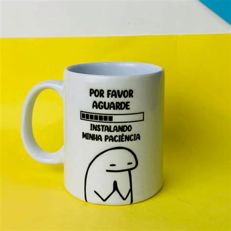 Caneca Flork Por Favor Aguarde Instalando Minha Paci Ncia Item De