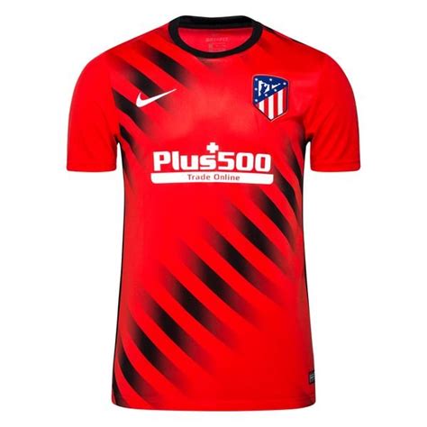 Atletico Madrid T Shirt D Entra Nement Avant Match Rouge Noir Blanc