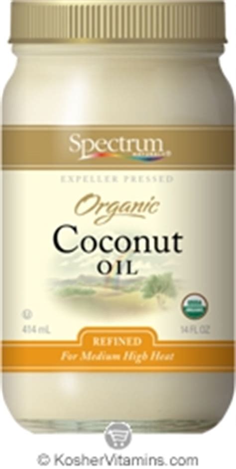 Spectrum Kosher Organic Expeller Pressed Coconut Oil Refined Oz