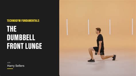 Technogym Fundamentals Dumbbell Front Lunge Workout Youtube