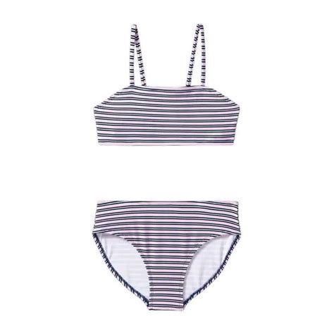 Art Class Swim Girls Striped Bikini Set Art Class S Blue Pink Poshmark