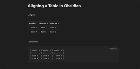 How to Create Tables in Obsidian