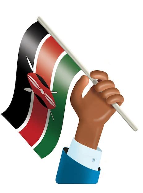 Premium Photo D Illustration Of A Hand Waving Kenyan Flag Kenyan