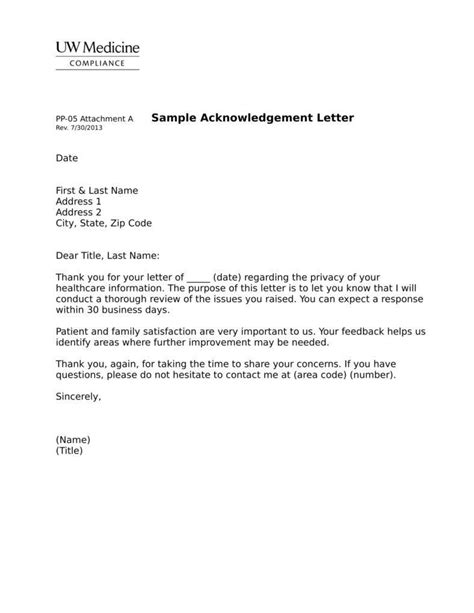 28 Acknowledgement Letters Free Samples Examples Formats Download Free And Premium Templates