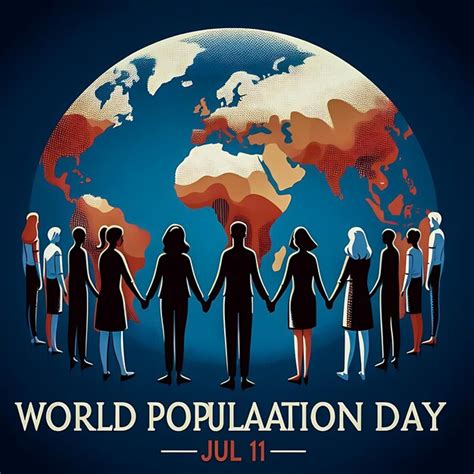 Premium Photo World Background With People World Population Day