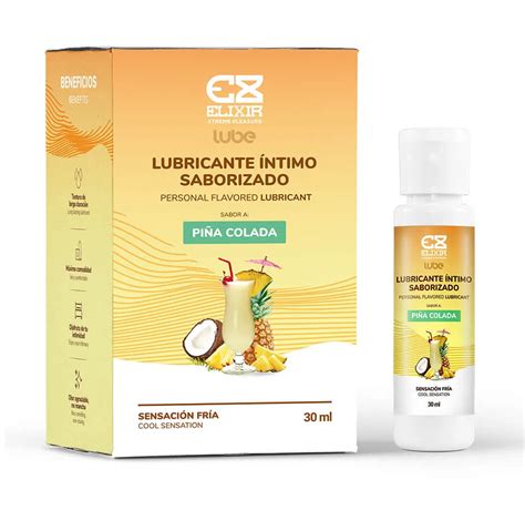 Lubricante vagian Frío Saborizado Piña Colada 30 ml Fantasias Sex