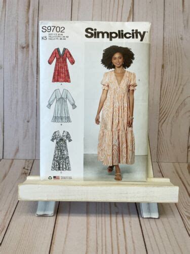 Simplicity S9702 Pattern Misses Empire Dress Size 8 16 Uncut For Sale