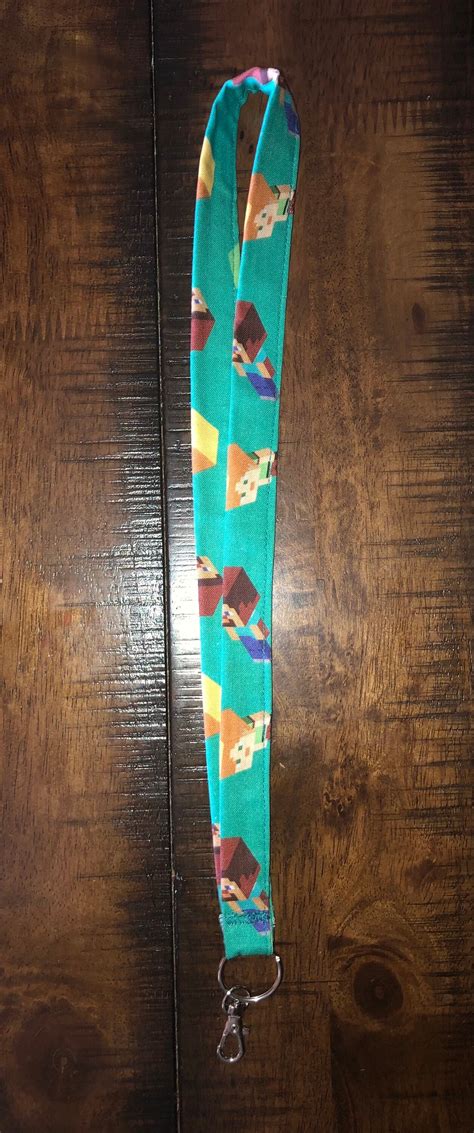 Kids Minecraft Lanyard For Masks Or Keys Etsy