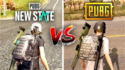 PUBG NEW STATE Vs PUBG PC Direct Comparison Attention To Detail