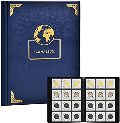 Amazon 120 Pockets Coin Flip Holder Albums 2x2 Inches Coin