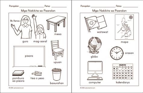 Mga Lugar Sa Paaralan Interactive Worksheet | Images and Photos finder