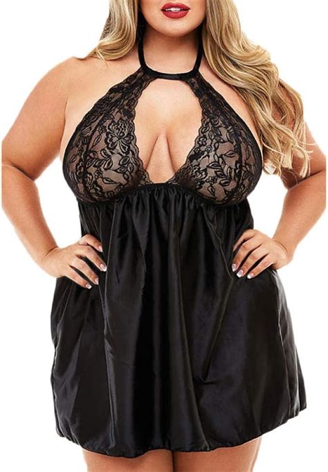 Xqtx Lingerie Rotique Femmes Robe Transparente Grande Taille Lingerie