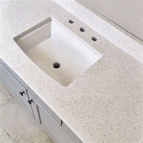 Stellar Snow Quartz Countertop Home Depot Bathroom Bathroom