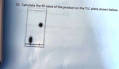 Solved Calculate The Rf Value Of The Product On The Tlc Plate