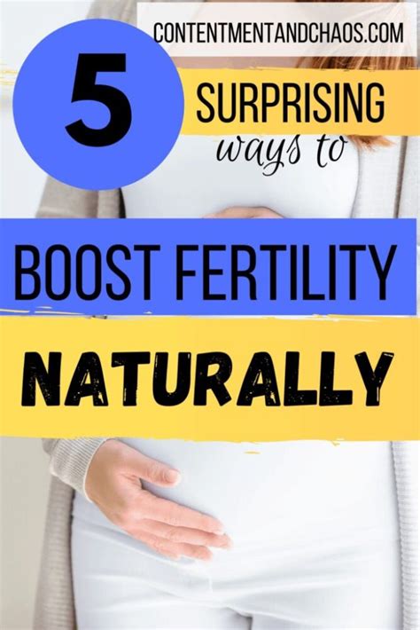 5 Surprising Ways To Boost Your Fertility Naturally • Contentment Chaos