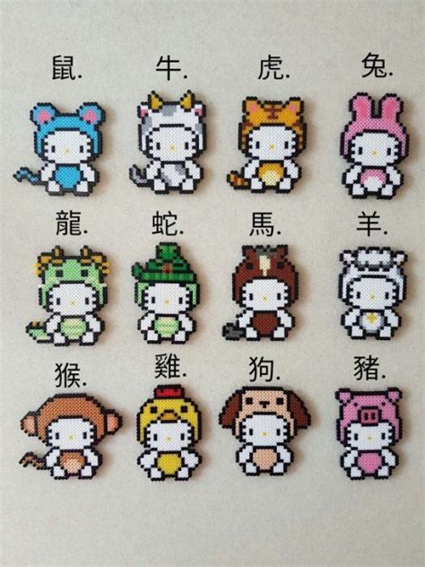 Hello Kitty Sanrio Perler Perler Bead Disney Easy Perler Beads | Images ...