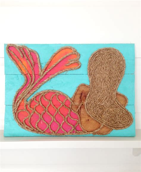 coastal rope art   wall diy  shop