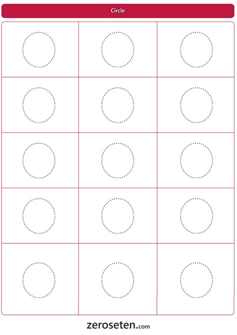 Circle Tracing Worksheet Archives Zero Se Ten Blog