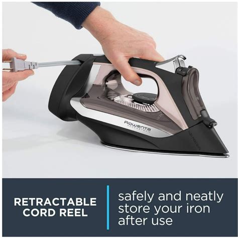 Rowenta Dw2459 Access Steam Iron With Retractable Cord And