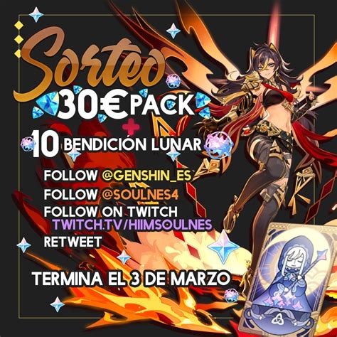 Genshinimpactes On Twitter Sorteo Pack Bendiciones