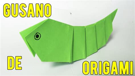 Como Hacer un Gusano de Papel Fácil GUSANO DE ORIGAMI YouTube