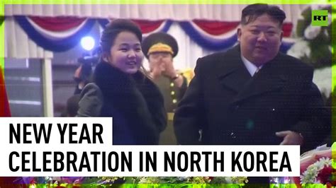 Kim Jong Un and his family visit New Year's celebration in Pyongyang