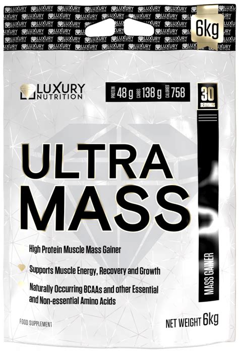 Luxury Nutrition Ultra Mass Vanilla 6kg Protein Malta