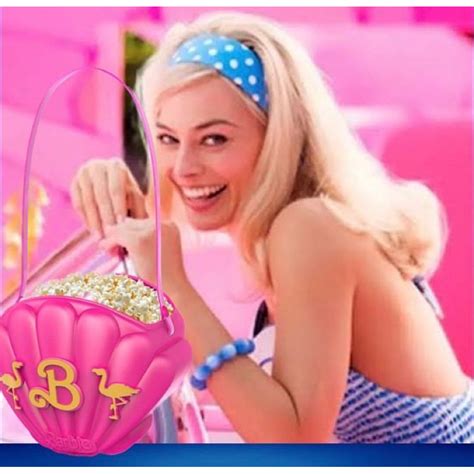 Balde Barbie Formato Bolsa Moviecom Cinesystem Pote De Pipocas Rosa