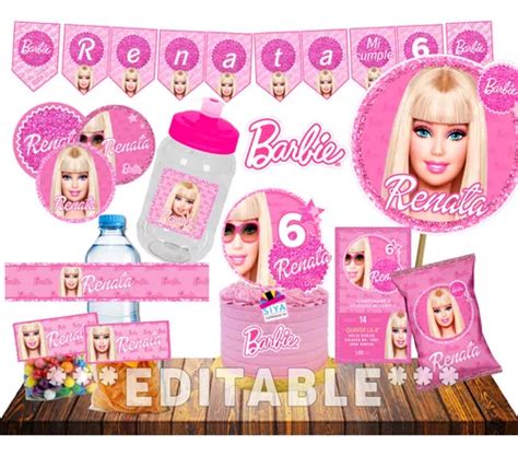 Kit Imprimible Barbie Editable En Power Point En Venta En General