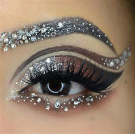 Rhinestone Makeup Look Youtube