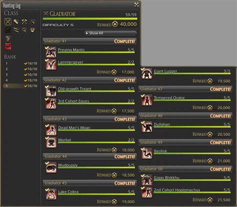 Ffxiv Hunting Log Guide