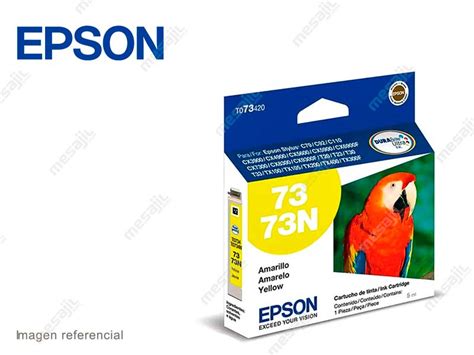 Cartucho De Tinta Epson T Amarillo C C Cx Mesajil