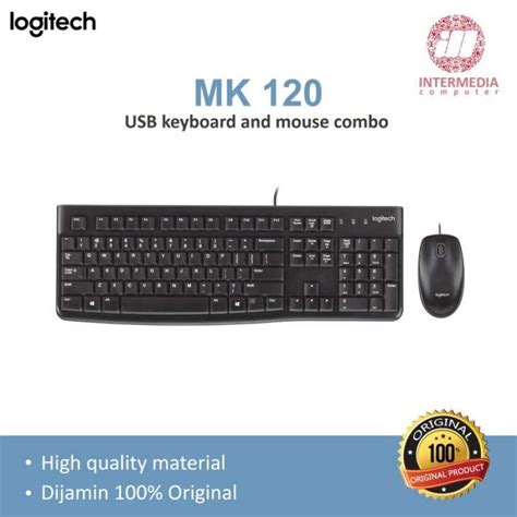 Jual Paket Keyboard Dan Mouse Combo Logitech Mk 120 Usb Mk120 Di Seller