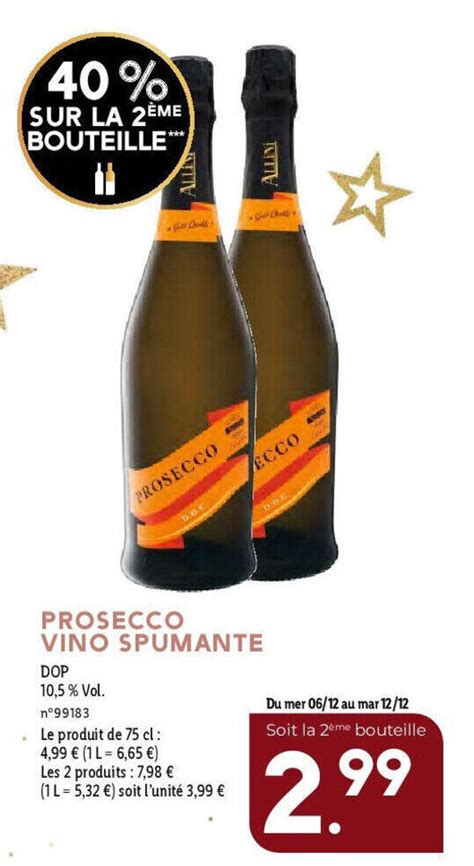 Promo PROSECCO VINO SPUMANTE Chez Lidl