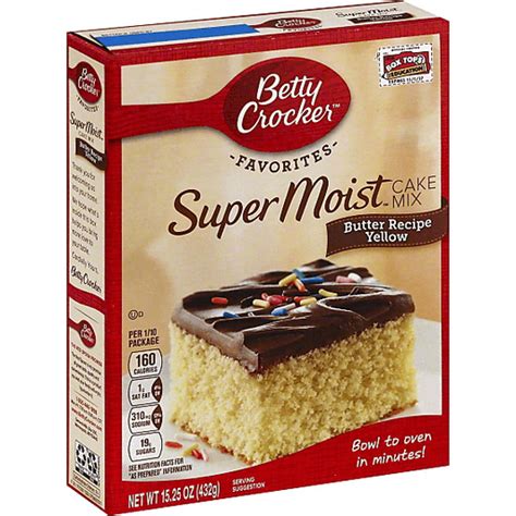 Betty Crocker Super Moist Cake Mix Butter Recipe Yellow Cake And Cupcake Mix Roths