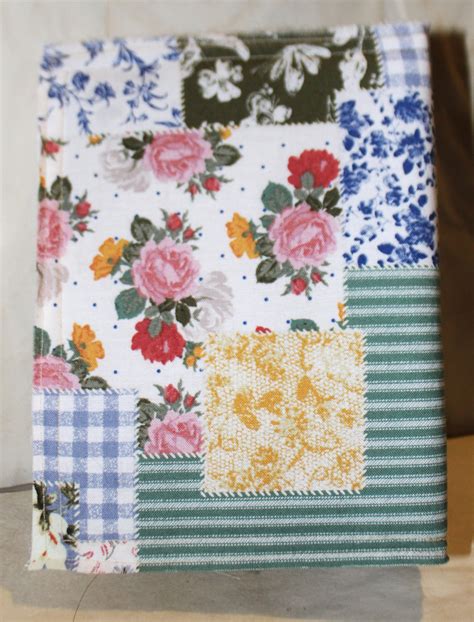 Junk Journal Fabric Covered Junk Journal Quilt Design Fabric Covered