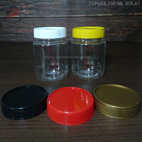 Jual Toples Sambal Ml Bulat F Toples Plastik Pet Toples Jar Botol