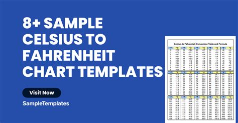 Free 8 Sample Celsius To Fahrenheit Chart Templates In Pdf