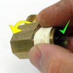 How To Correctly Apply Teflon Tape To A Thread Allthumbsdiy