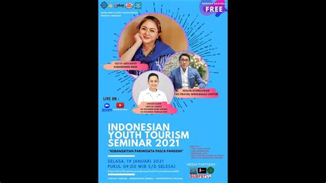 Indonesian Youth Tourism Webinar Youtube